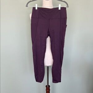 Women's Purple Athletic Leggings - Member's Mark